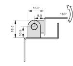 Industrial Electric Zinc Alloy Hinges Hidden Furniture Detachable Door Hinges
