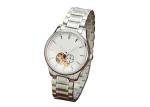 Index Hands Markers Stainless Steel Automatic Watch Male White / Black Face
