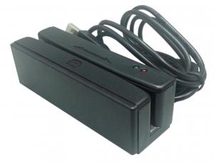 Wholesale Black  USB Hi&Lo Co 3Track Magnetic Stripe ReaderReader with dual magnetic head from china suppliers
