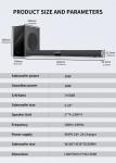 Blue Tooth Connectivity Soundbar Super Bass Sound Surround for TV Home Theater