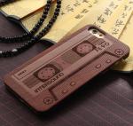 Customized PC Solid Wood iPhone Case , Environmental Bamboo Wooden Cell Phone