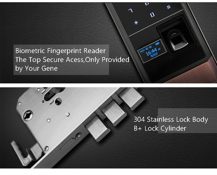 FPC Fingerprint Card Code Doro Lock For Wood Door With Sliding Cover