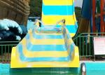 Fiber Glass Open Spiral Slide Outdoor Amusement Equipment For Community