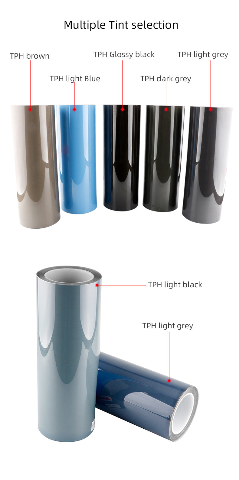 Self Healing Anti Scratch Head Lamp Decoration Sand Proof Vlt 30% Photochromatic Smoke Tpu Headlight Film