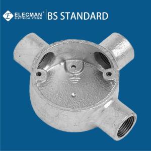 China Three Way Type Metal Conduit Outlet Box BS4568 20mm-32mm on sale