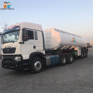 Wholesale 3 Axles 32000 Liters Liquid Tanker Trailer Carbon Steel Diesel Fuel Semi Tractor Trailers from china suppliers