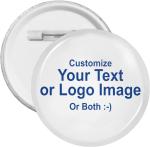 Custom Button Pins Personalize Your Own Name Logo Photo Pins Round Badges Design