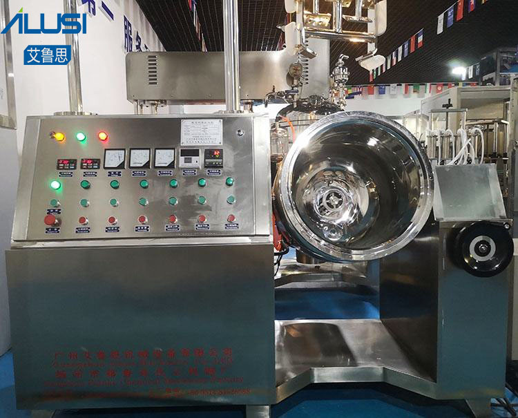 Vacuum Emulsifying Homogenizer Mixer Machine Lift Type Viscosity Cream Paste Lotion