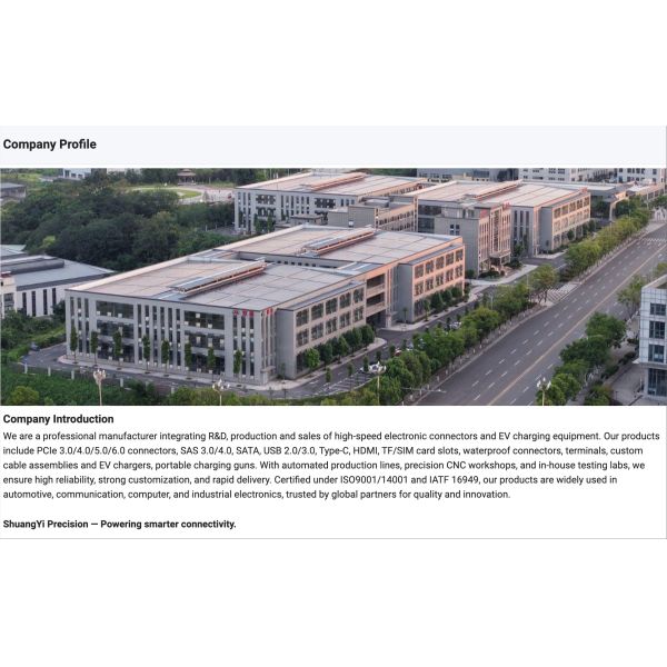 USB Type-C to USB Type-C Right-Angle Power & Data Cable Connector