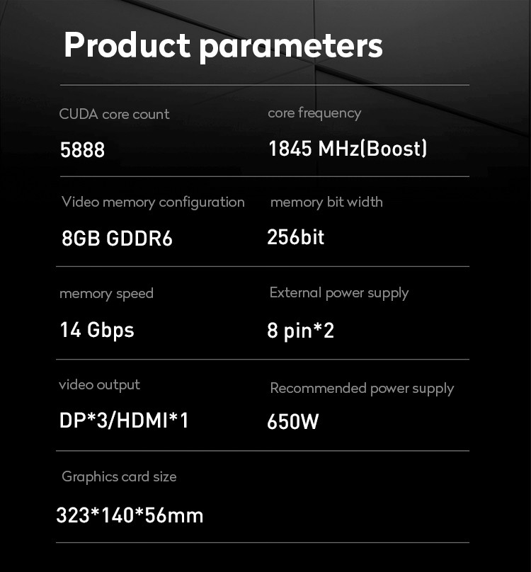 GeForce RTX 3070 Gaming Graphics Card 8G LHR Overclocking Edition