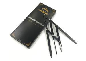 Wholesale Golden Stainless Steel Section Eyebrow Microblading Tool Tattoo Eyebrow Ruler from china suppliers