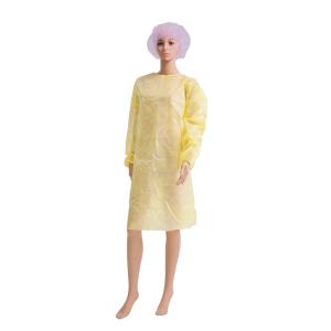 Wholesale OEM Waterproof 20g PP PE Disposable Isolation Gowns from china suppliers