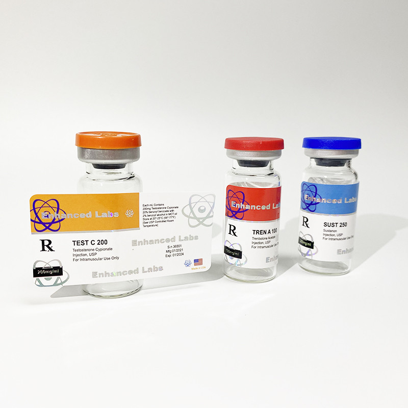 Gold Stamping Die Cut 10ml 20ml 30ml Steroid Vial Labels