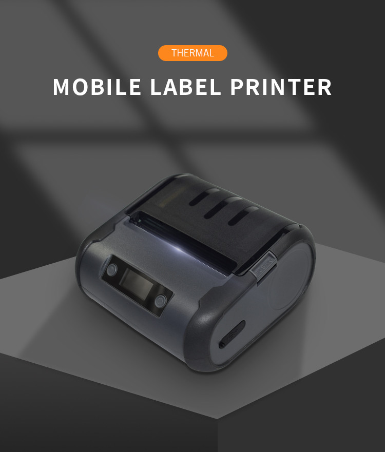 TSPL CPCL Black Portable 80mm 3 Inch Label Printer 6x4 Bluetooth