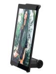 Indoor 43inch black aluminum frame advertising displays with wheels and battery