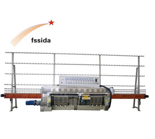 Remotely Guided Installation Glass Straight Line Edging Machine with 9 Motor St9325e