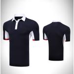 Casual Business Breathable Black Company Polo Shirt Heat Transfer Formal Style