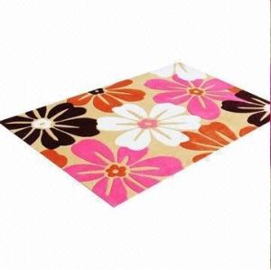 Wholesale Flower carved Vivid Design Handtufted Acrylic Carpet from china suppliers