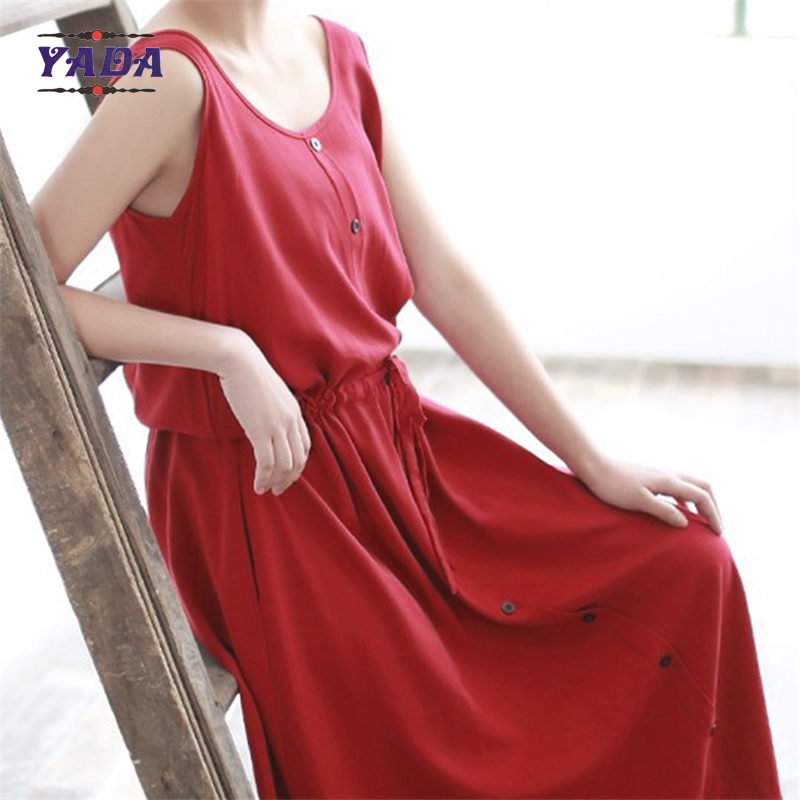 Latest casual one-piece simple long design print fashion pure cotton printed maxi dress for ladies