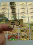 Holographic Anti Counterfeit Sticker Film Labeling Transparency Rectangle Round