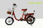 Small Pedal Assist Electric Bike 16 Inch Wheel Steel With 48V Lithium Battery