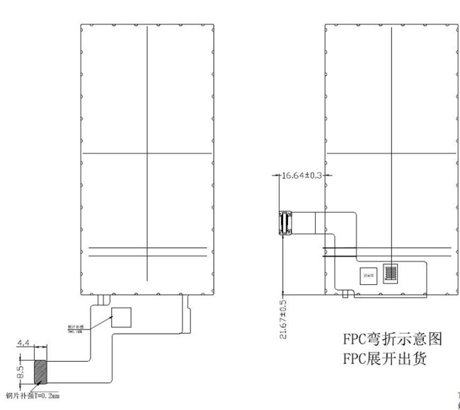 TFT Display Factory Supply 4 Inch IPS TFT LCD 540x1080 High PPI 30 Pin For Medical Device Front Screen