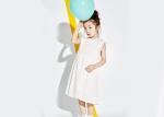 Sleeveless Little Girl Princess Dresses , Floral Jersey Girls Summer Dresses