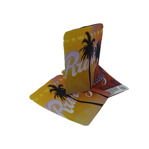Flat Bottom Recycle weed Packaging Pouch ziplockk Mylar Aluminum Foil Bag