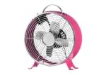 Pink Metal Electric Mini Antique Table Fan 60W With 90 Degree Oscillation