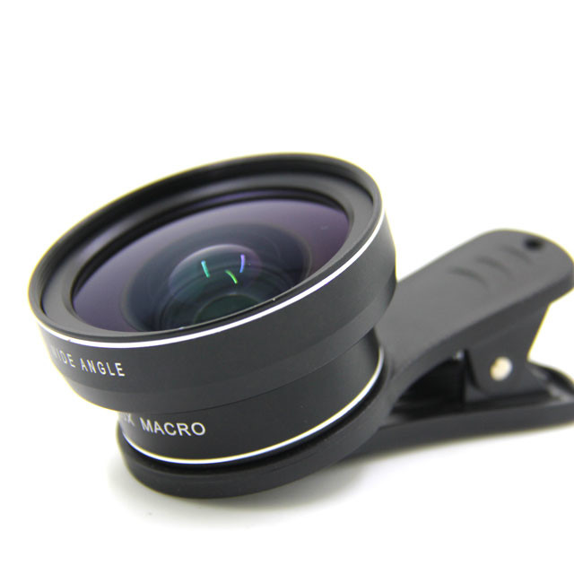 Professional Fisheye Macro Wide Angle And Telephoto Phone Lenses 2 In 1 Design