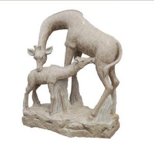 Wholesale Carving Stone Giraffe Sculpture from china suppliers