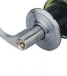 Zinc Alloy Door Lever Lock / Safety Lock For Lever Door Handles