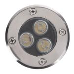 Matte Black In Ground Landscape Lights 110 lumen/W IP65 Protection