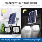 110w Outdoor Courtyard Led Solar Powered Flood Lamps Ip67 Waterproof