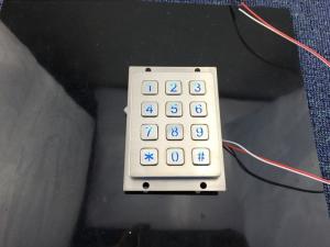 China IP65 waterproof metal keypad used in outdoor telephone set on sale