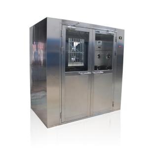 Wholesale 1.1KW 220V Clean Air In Shower Full Stainless Steel Double Automatic Door Air Shower Cabinet from china suppliers