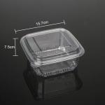 Transparent Square Plastic Pastry Contanier To Go For Bakery Cookies Cakes