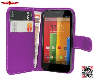 Wholesale High Quality Performance PU Flip Wallet Leather Cover Cases For MOTO G Multi Color from china suppliers