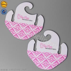 Wholesale Rigid Paper Board Flip Flop Hanger ODM Shoe Holder Hanger For Shopping Mall from china suppliers