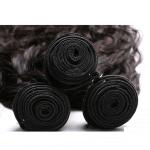 1B Grade 100 Peruvian Human Hair Bundles Pretty Thick Ends Black Color