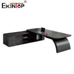 L Shaped Office Desk And File Cabinet Set Modern Style For Office Furniture