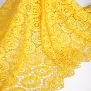 Wholesale F50218 51-52&quot; embroidery flower design 100 polyester lace fabric for wedding/ party dress from china suppliers