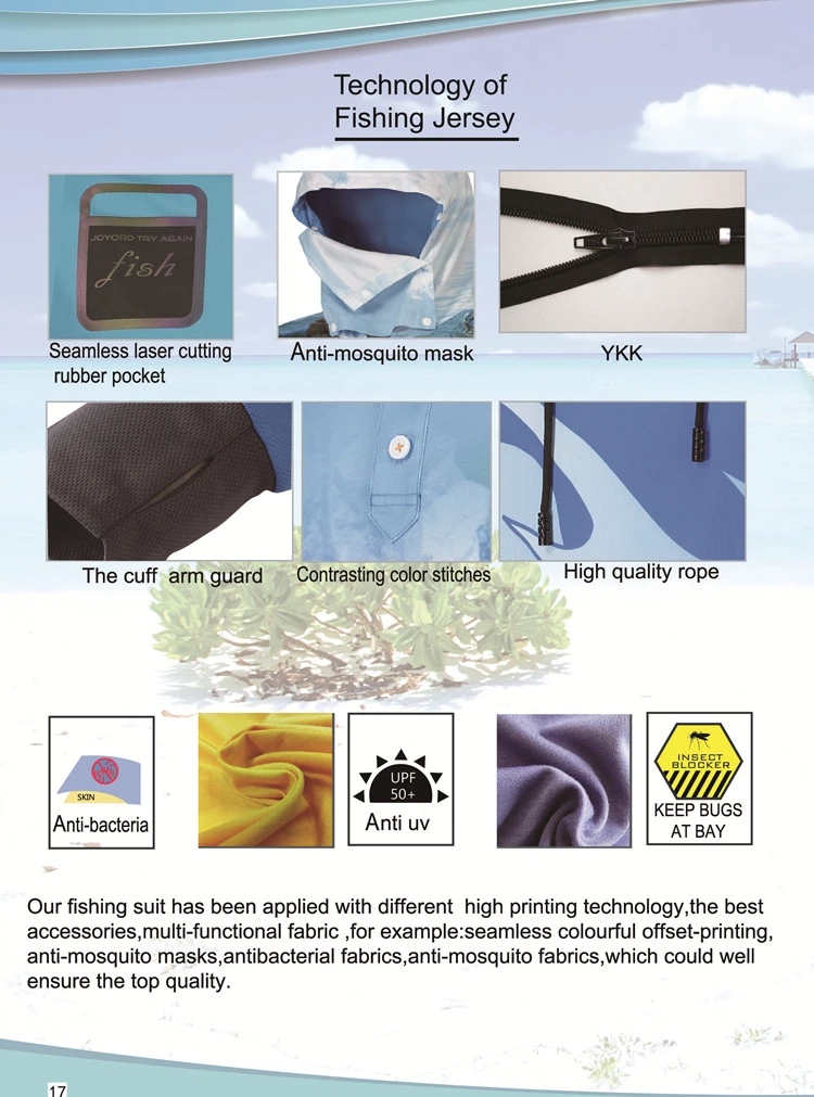 Sublimation Custom Fishing Jerseys , Design Your Own Fishing Jersey Sun UV Resistant