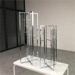 Hot Sale Metal Candlestick Holder Stand Silver Flower Stand Wedding Decoration