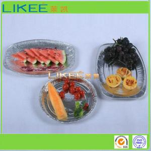 Wholesale Picnic Oval Aluminum Tray Feezer Safe Oven Safe Strong Barrier from china suppliers