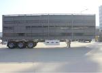 3 Axle Bulk Cargo Transport Semi Truck Livestock Truck Trailers With Double Star