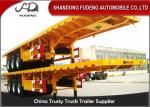 40 Foot / 20 Foot Flatbed Container Trailer With Tool Box Four BPW / FUWA Axles