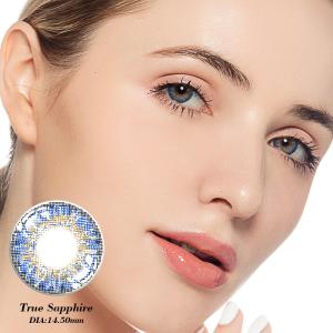 Wholesale KSSEYE Soft Ice Blue Sterling Greay True Sapphire Contacts Lenses Eye Beauty from china suppliers