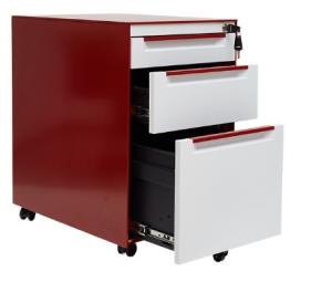 Wholesale Mobile 0.4mm To 1.2mm 3 Drawer Pedestal File Cabinet from china suppliers