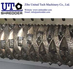 large output capacity -Single Shaft Crusher S66150 automatic Plastic, tire, wood